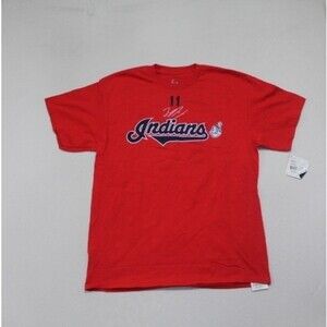 Cleveland Indians Men Red Tee Shirt Ramirez 11 Short Sleeve Size Large